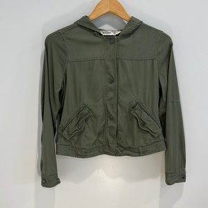 Abercrombie Kids Girls Green Jacket Hoodie Lightweight  XL